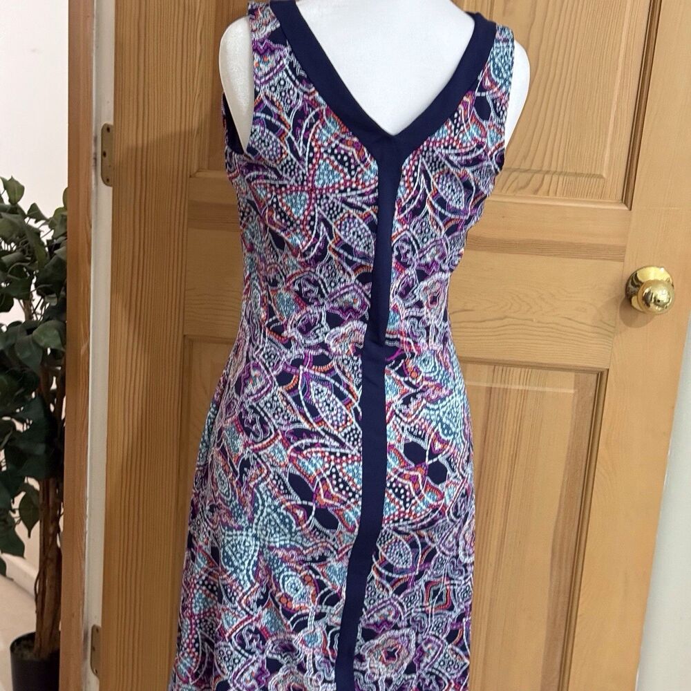 Title Nine Dress S  Golf Athleisure Blue/Purple‎ Paisley Stretch Pickleball